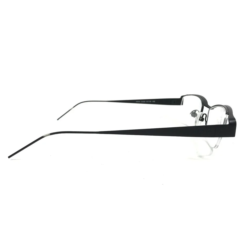 Iyoko-Inyake Eyeglasses Frames IY574 Col.8 Black Rectangular Half Rim 51-19-140
